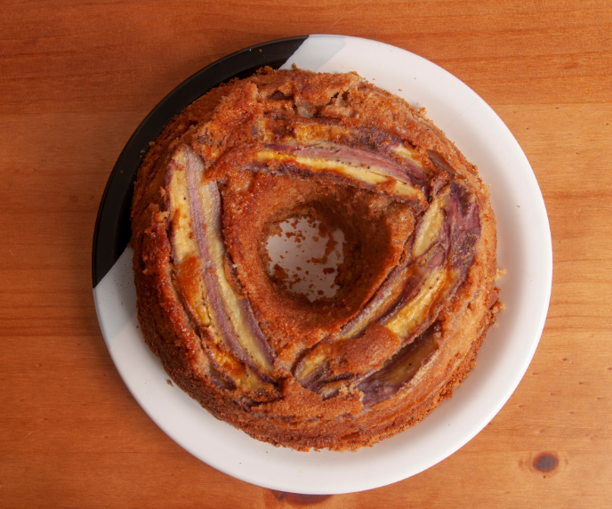 Foto de bolo de banana