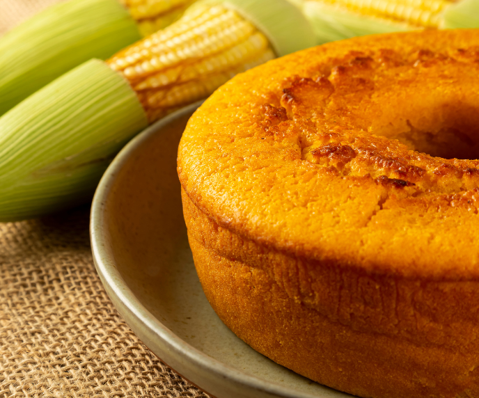 Foto de bolo de milho verde