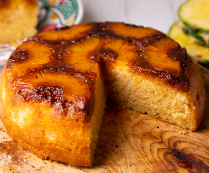 Foto de bolo de abacaxi