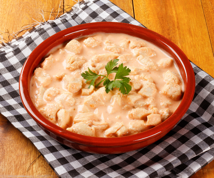 Foto de estrogonofe de frango