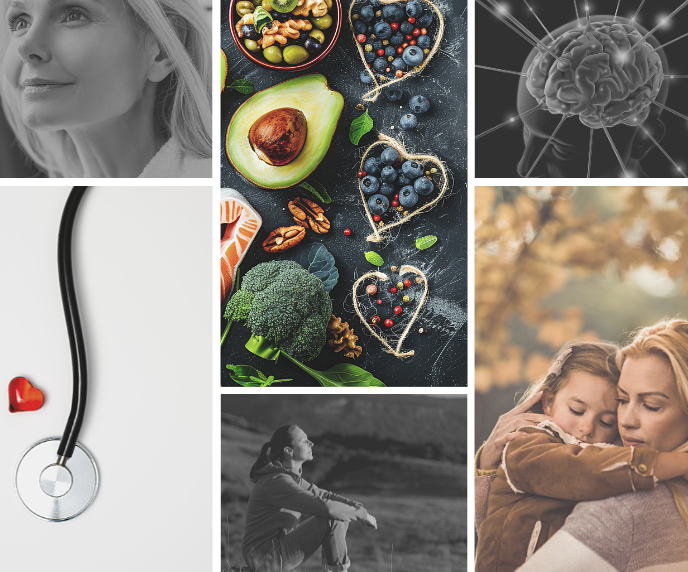 Foto representando alimentação, família, saúde, mente e beleza