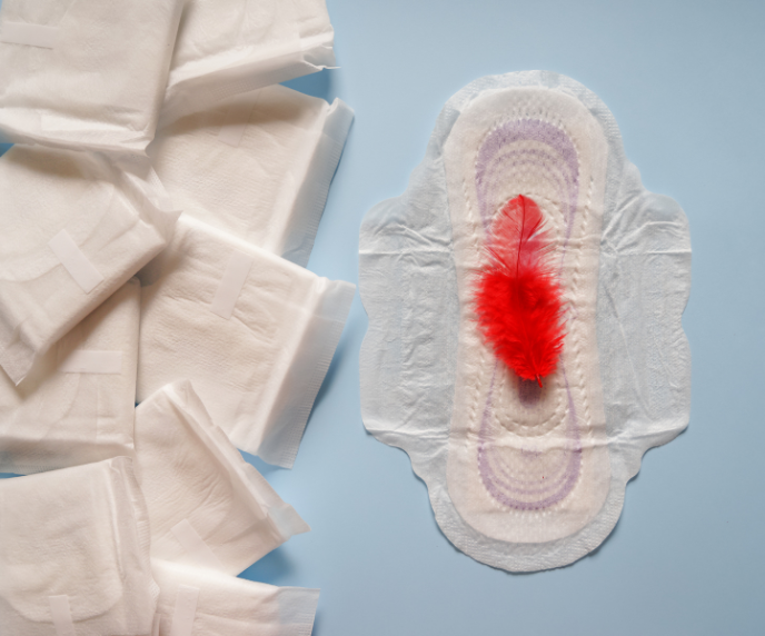 Foto de v&aacute;rios absorventes menstruais