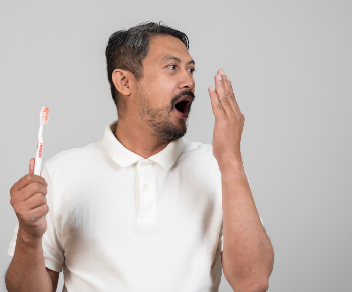 Foto de homem com mau h&aacute;lito