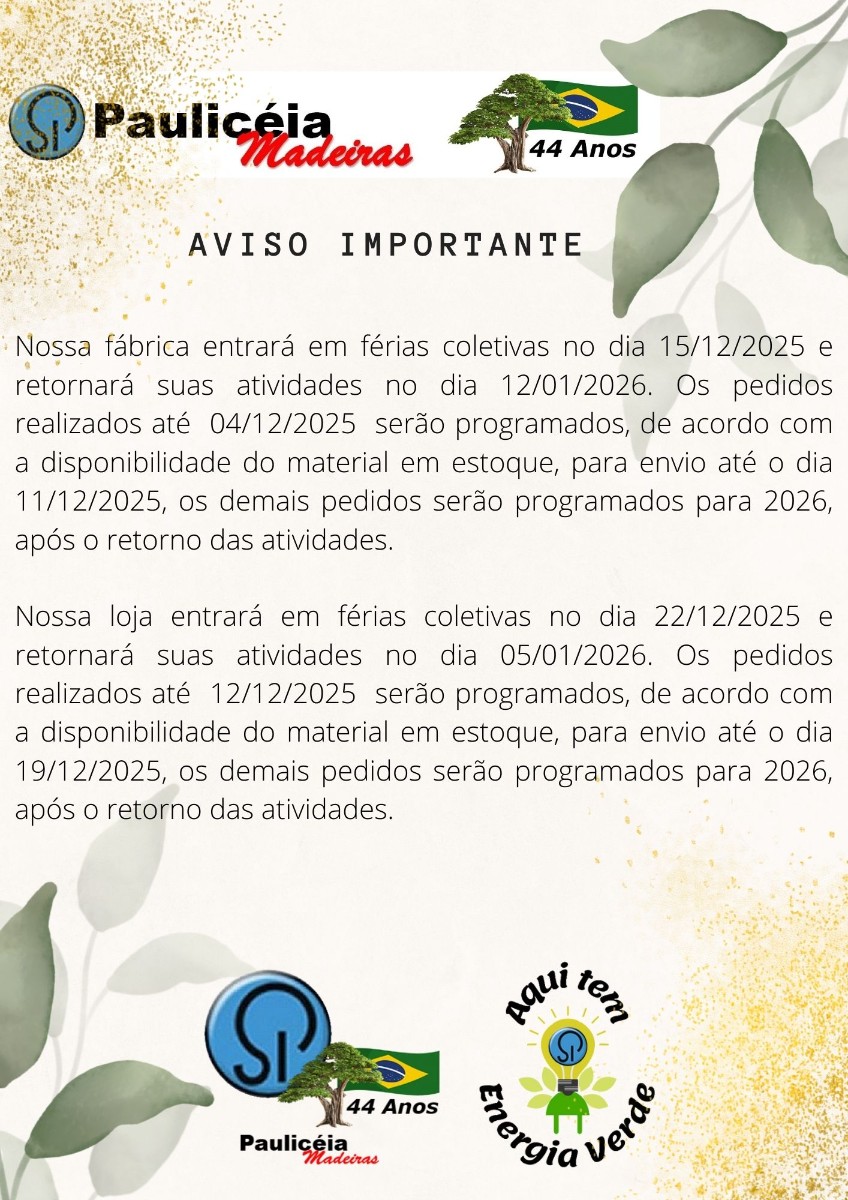 Aviso de férias coletivas