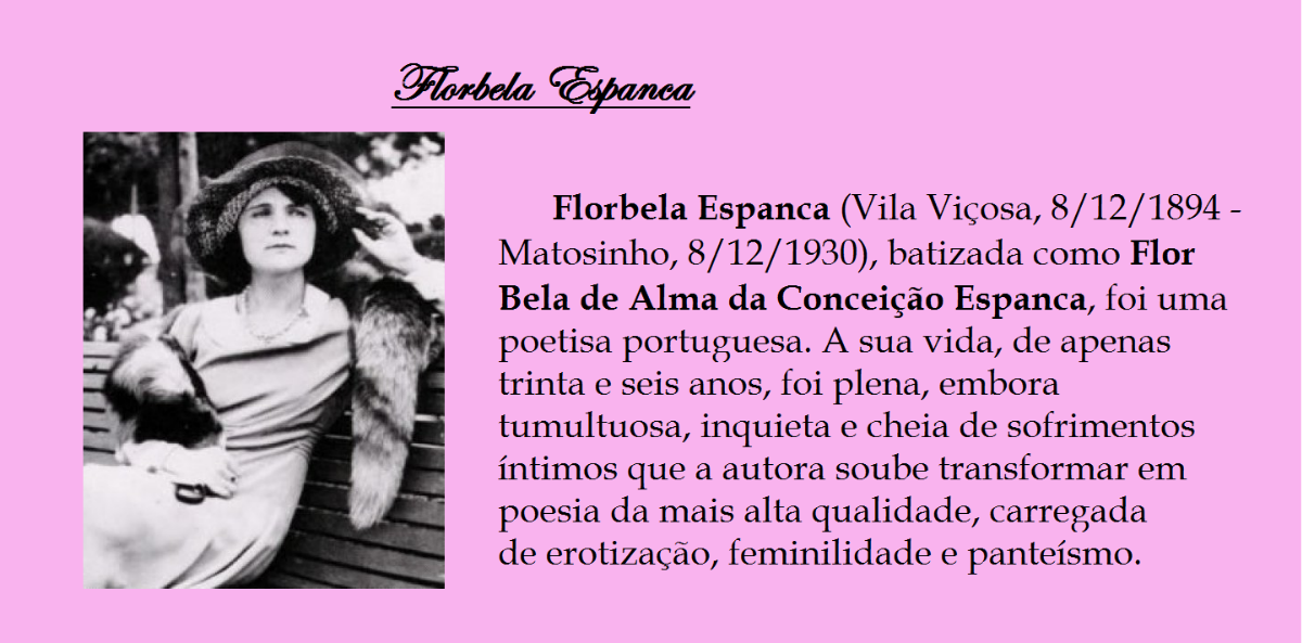 Foto de Florbela Espanca e pequena biografia