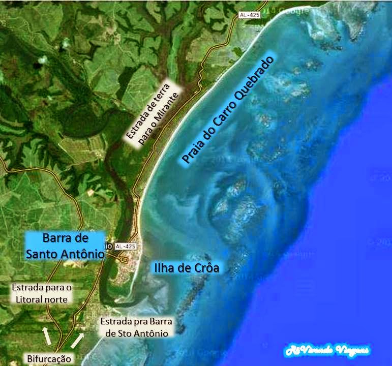 mapa carro quebrado