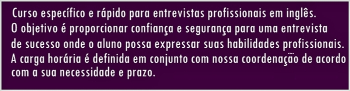 ENTREVISTA / TRABALHO